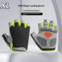 Half Finger Cycling Gloves Men Women Anti Slip Shock Breathable Summer Bicycle Fingerless Sports Gym Training Bike