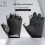 Half Finger Cycling Gloves Men Women Anti Slip Shock Breathable Summer Bicycle Fingerless Sports Gym Training Bike