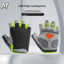 Half Finger Cycling Gloves Men Women Anti Slip Shock Breathable Summer Bicycle Fingerless Sports Gym Training Bike