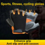 Half Finger Cycling Gloves Men Women Anti Slip Shock Breathable Summer Bicycle Fingerless Sports Gym Training Bike
