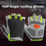 Half Finger Cycling Gloves Men Women Anti Slip Shock Breathable Summer Bicycle Fingerless Sports Gym Training Bike