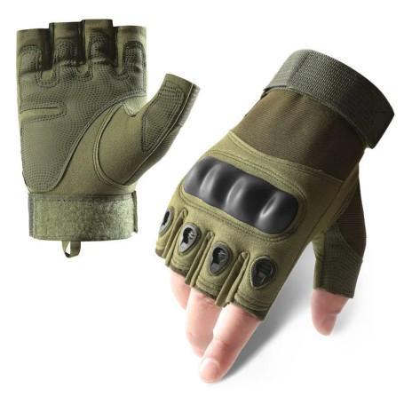 Half Finger Tactical Gloves Protective Anti-slip Durable Breathable for Outdoor Cycling Hiking Military Training Sports Men