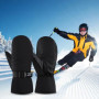Men Women Ski Mittens Waterproof Snow Gloves Windproof Thermal Cycling Gloves Black Outdoor Sport Snowboard Gloves