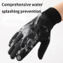 Two Fingers Warm Gloves Winter Sport Ski Cycling Gloves Two-Fingerless Outdoor Warm Windproof Gloves for Men Driving Fishing