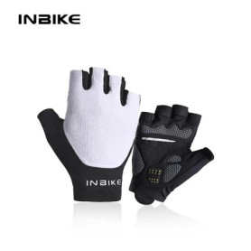 INBIKE Half Finger MTB Cycling Gloves Summer Bicycle Gloves for Men Riding SBR Palm Padded Mountain Road Bike Gloves Accessories