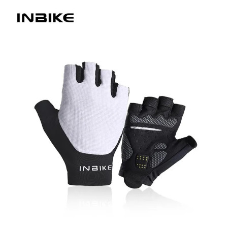 INBIKE Half Finger MTB Cycling Gloves Summer Bicycle Gloves for Men Riding SBR Palm Padded Mountain Road Bike Gloves Accessories