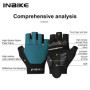 INBIKE 2025 Summer Cycling Gloves for Men Shock-Absorbing Padded Breathable Bicycle Gloves MTB Road Mountain Bike Riding Gloves