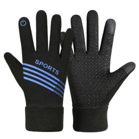 WRELS Autumn Winter Warm Cycling Gloves Waterproof Thermal Touch Screen Riding Cycling Skiing Non-slip Winter Bike Gloves Men