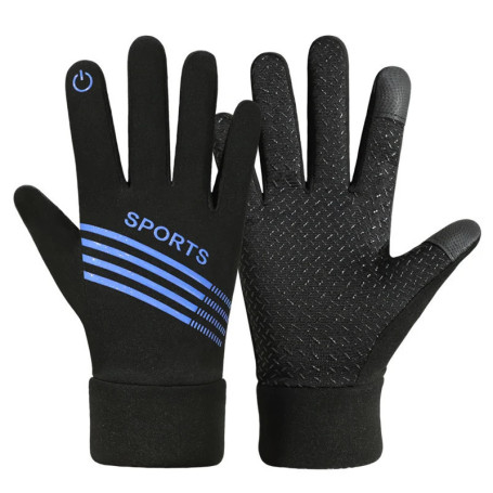 WRELS Autumn Winter Warm Cycling Gloves Waterproof Thermal Touch Screen Riding Cycling Skiing Non-slip Winter Bike Gloves Men
