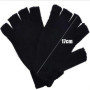 Novelty Men/Women Black Knitted Stretch Elastic Warm Half Finger Fingerless Gloves Half Finger Warm Winter Outdoor equipment