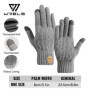 WRELS Winter Gloves Knit Gloves for Men Women Touch Screen Warm Running with Thermal Soft Knit Lining Glove for Running Driving