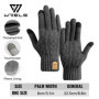 WRELS Winter Gloves Knit Gloves for Men Women Touch Screen Warm Running with Thermal Soft Knit Lining Glove for Running Driving