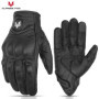 Vinatge Goatskin Motorcycle Gloves Summer Men Yellow Retro Leather Motorcyclist Guantes Motorbike Motocross Glove M-XXL