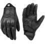 Mens Women 4 Season Driving Supertech Black/White Motorcycle Leather Gloves Racing Glove Motorbike Cowhide Race Bike Knight
