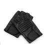 Men's Black PU Leather Gym Glove Sport Fitness Cycling Glove Half Finger Driving Glove Guantes Luvas G141