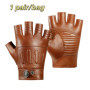 Genuine Sheepskin Leather Men's Vintage Gloves Lightweight Design Classic Retro Style Genuine Leather Gloves Breathable Material