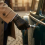 Genuine Sheepskin Leather Men's Vintage Gloves Lightweight Design Classic Retro Style Genuine Leather Gloves Breathable Material