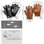 Genuine Sheepskin Leather Men's Vintage Gloves Lightweight Design Classic Retro Style Genuine Leather Gloves Breathable Material
