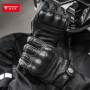 Motowolf Summer Motorcycle Gloves Leather Moto Motocross Glove Breathable Motorbike Full Finger Touch Screen Gloves Men