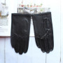 High quality new men's goatskin gloves leather unlined mesh hollow ultra-thin breathable cycling driving gloves summer