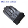 Summer Leather Driving Gloves Men's Sheepskin Touch Screen Thin Unlined Spring and Autumn Outdoor Driver Gloves