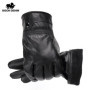 100 Genuine Leather Sheepskin Men's Gloves Winter Warm Cashmere Lined Touch Screen Full Finger Mittens Riding Driving Gloves