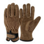 Motorcycle Thermal Leather Anti-Slip Gloves Men Leather Full Finger Mittens Elastic Winter Warm Gardening Wear-resistant Gloves