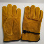Motorcycle Thermal Leather Anti-Slip Gloves Men Leather Full Finger Mittens Elastic Winter Warm Gardening Wear-resistant Gloves