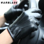 Fashion Men Women Winter PU Leather Gloves Luxurious Cashmere Warm Driving Gloves Black Touch Screen Waterproof Gloves Mittens