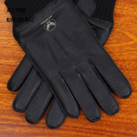 G-A10 Super Offer Genuine Thick Goat Skin Good Quality Leather & Wool Durable Rider Gloves 5 Sizes