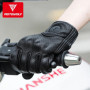 Motowolf Leather Motorcycle Gloves Men Summer Moto Gloves Full Finger Perforated Retro Racing Gloves For Motocross Riding