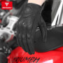 Motowolf Leather Motorcycle Gloves Men Summer Moto Gloves Full Finger Perforated Retro Racing Gloves For Motocross Riding