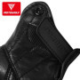 Motowolf Leather Motorcycle Gloves Men Summer Moto Gloves Full Finger Perforated Retro Racing Gloves For Motocross Riding