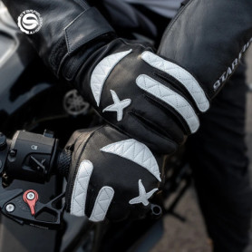 SFK New Motorcycle Gloves Full Finger Summer Breathable Genuine Real Goatskin Leather Non-slip Wear-resistant Riding Equipment