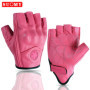 SUOMY Summer Fingerless Motorcycle Gloves Vintage Motorbike Leather Half Finger Gloves Men Women Motocross Guantes S-XXL