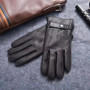 Men's Genuine Leather Gloves - Winter Sheepskin & Deerskin Insulated Outdoor Gloves, Warm Christmas Gift 56-64cm