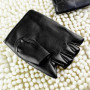 Men's Women's Punk Hip-Hop Half-Finger Gloves Artificial Leather Fingerless Mittens for Driving, Motorcycle & Performance