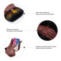 BISON DENIM Men's 100 Sheepskin Leather Gloves High Quality Cashmere Lined Touchscreen Full Finger Mittens Winter Warm Gloves