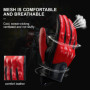 Retro Red Leather Motorcycle Gloves Men Women Breathable Perforated Motorbike Racing Gloves Touch Screen Motocross