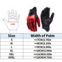 Retro Red Leather Motorcycle Gloves Men Women Breathable Perforated Motorbike Racing Gloves Touch Screen Motocross