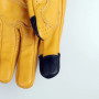 BOONJOVIA Men's Genuine Leather Gloves Motorcycle Driving Gloves Touchscreen All Season Wear for Sports