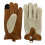 Lambskin Gloves for Men Autumn Breathable Mesh Riding Anti Slip Touch Screen Mittens Male Real Leahter Unlined Locomotive Luvas