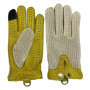 Lambskin Gloves for Men Autumn Breathable Mesh Riding Anti Slip Touch Screen Mittens Male Real Leahter Unlined Locomotive Luvas