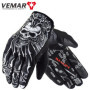 Vintage Skull Motorcycle Riding Gloves Men Touchscreen Motocross Proective Gloves Anti-fall Motorbike Gloves Moto Gloves M-XXL