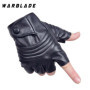 WarBLade 2021 High Quality Style Mens Leather Driving Gloves Fitness Half Finger Tactical Gloves Black Guantes Luva R223