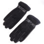 NewMen's Classical 100 Real Suede Leather Goat Skin Winter Warm Fashion Motorcycle Driving Riding Touch Screen Short Gloves