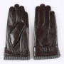 Genuine Leather Gloves For Men Male Sheepskin Touch Screen Winter Warm Windproof Mittens Driving Cycling Motorcycle Men's Gloves