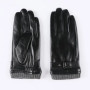 Genuine Leather Gloves For Men Male Sheepskin Touch Screen Winter Warm Windproof Mittens Driving Cycling Motorcycle Men's Gloves