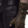 Steampunk Gloves Rivet Mittens Man Vintage Halloween Cosplay Arm Guards Medieval Accessory Wristband T8NB