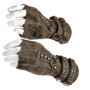 Steampunk Gloves Rivet Mittens Man Vintage Halloween Cosplay Arm Guards Medieval Accessory Wristband T8NB